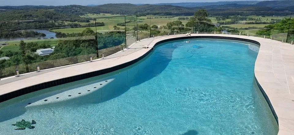 Pool overlooking the Sunshine Coast valley